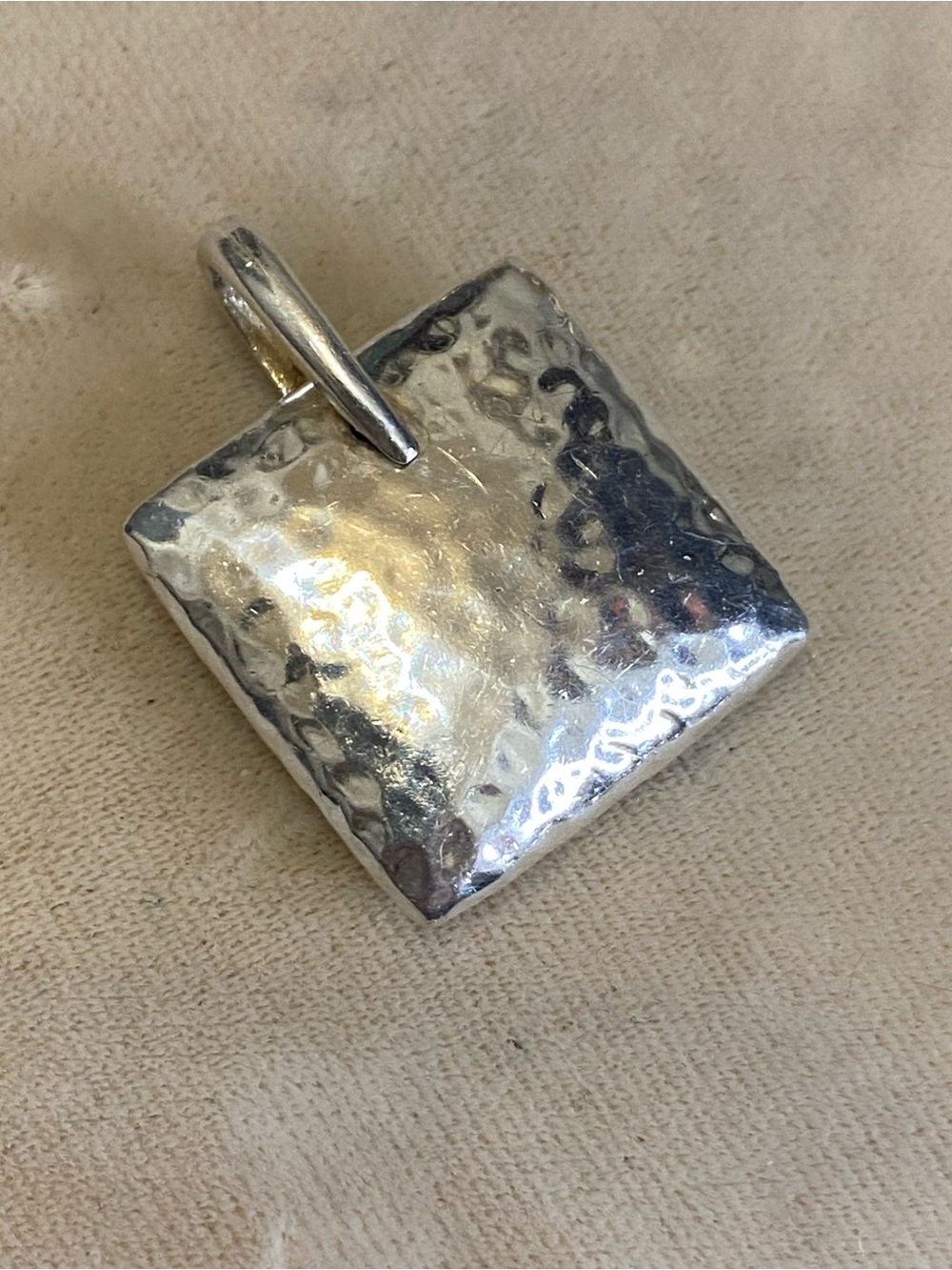 Silpada Sterling Silver Square Pillow Pendant 925